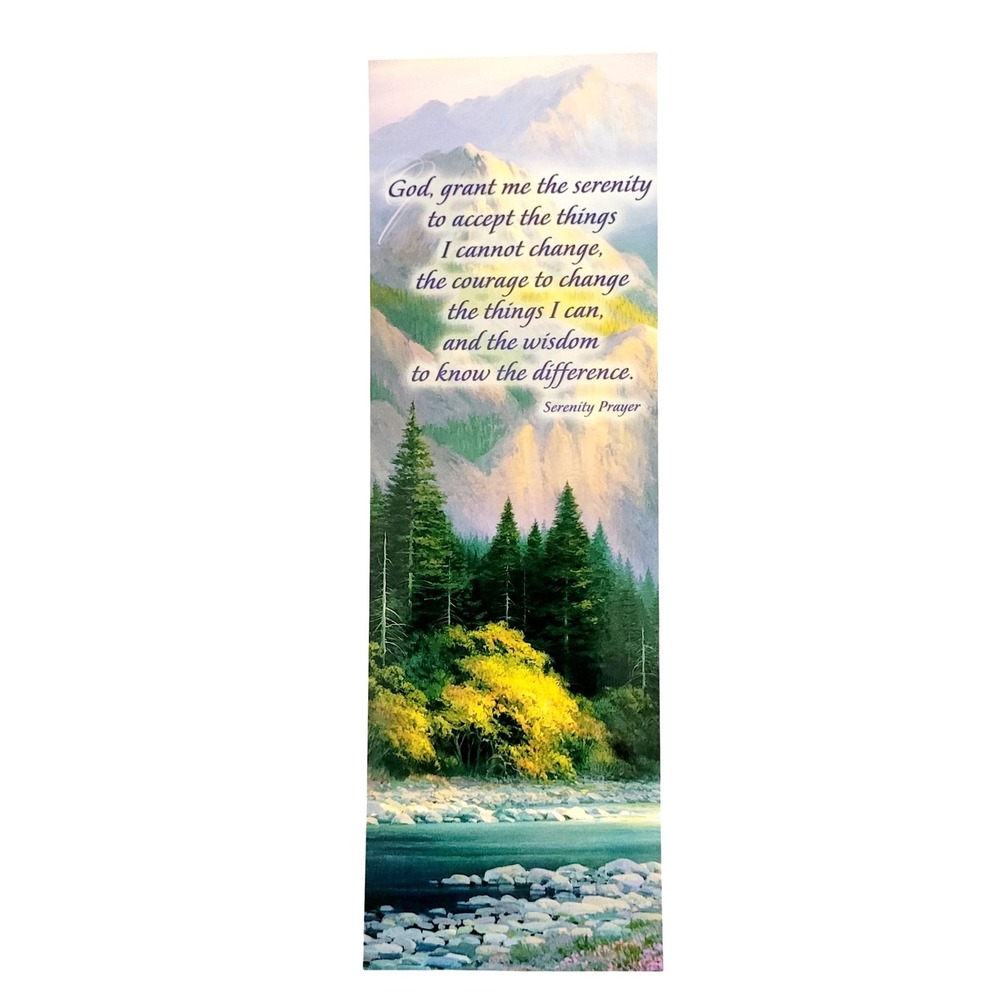 2019 Serenity Prayer Bookmark- Leanin' Tree- Charles H. Pabst Mountain River USA